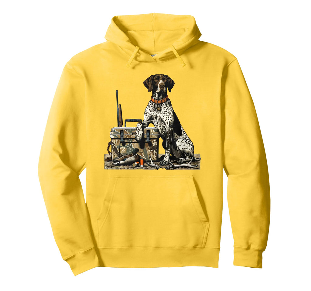 Old School Camo German Shorthaired Hoodie - Minimalist Print for Adults - T-Shirt, Sweatshirt, Hoodie