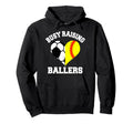 Busy Raising Ballers Soccer Softball Hoodie - Custom Art Print Unisex - T-Shirt, Sweatshirt, Hoodie