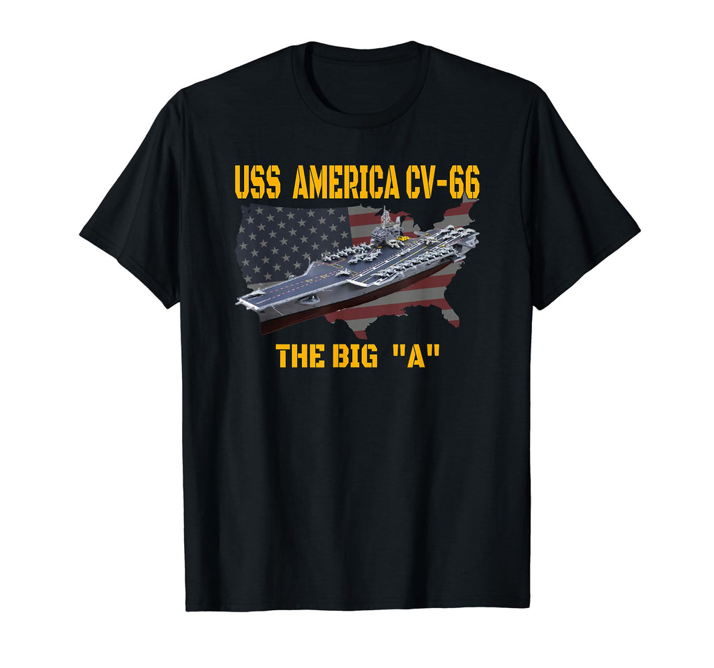 Aircraft Carrier Uss America Cv 66 T-Shirt - Novelty Apparel Men Women - T-Shirt, Sweatshirt, Hoodie
