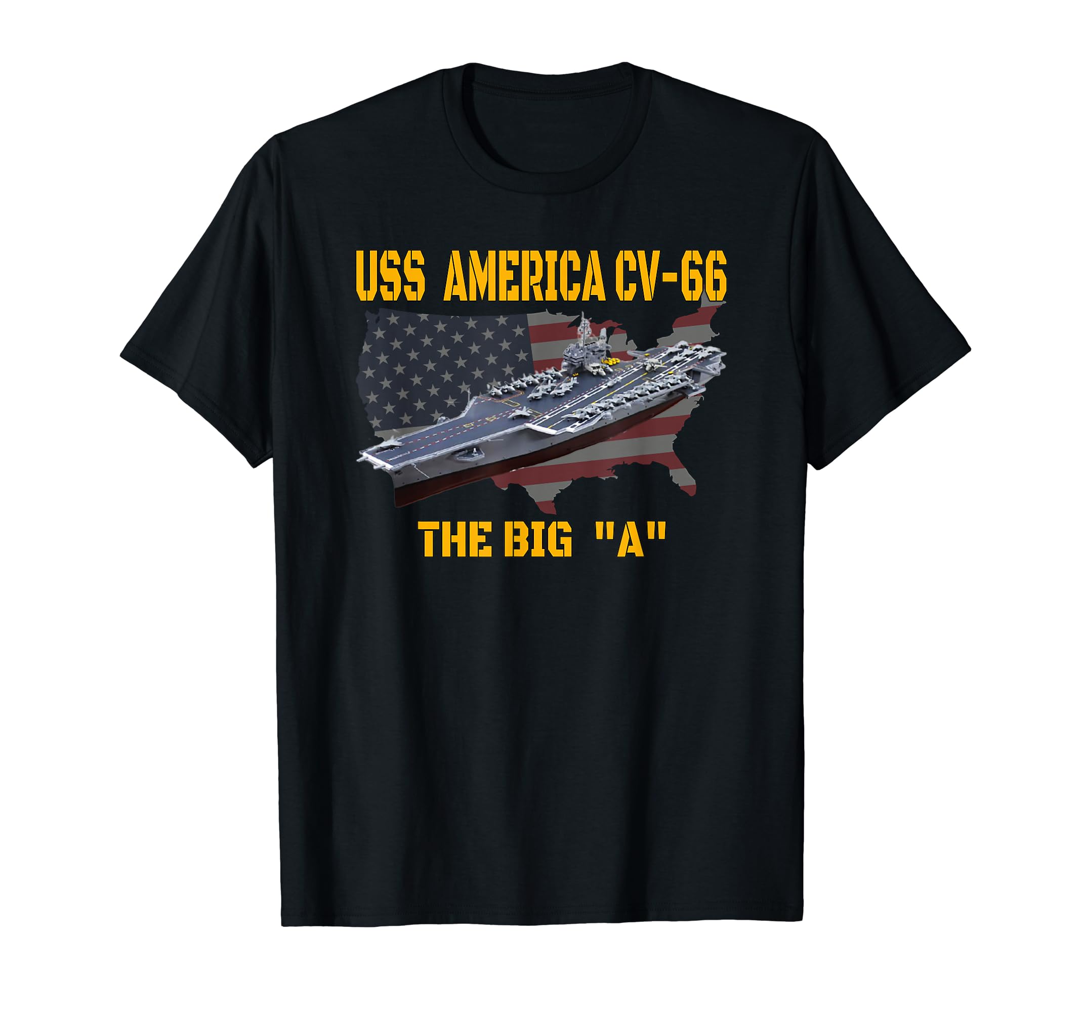 Aircraft Carrier Uss America Cv 66 T-Shirt - Novelty Apparel Men Women - T-Shirt, Sweatshirt, Hoodie