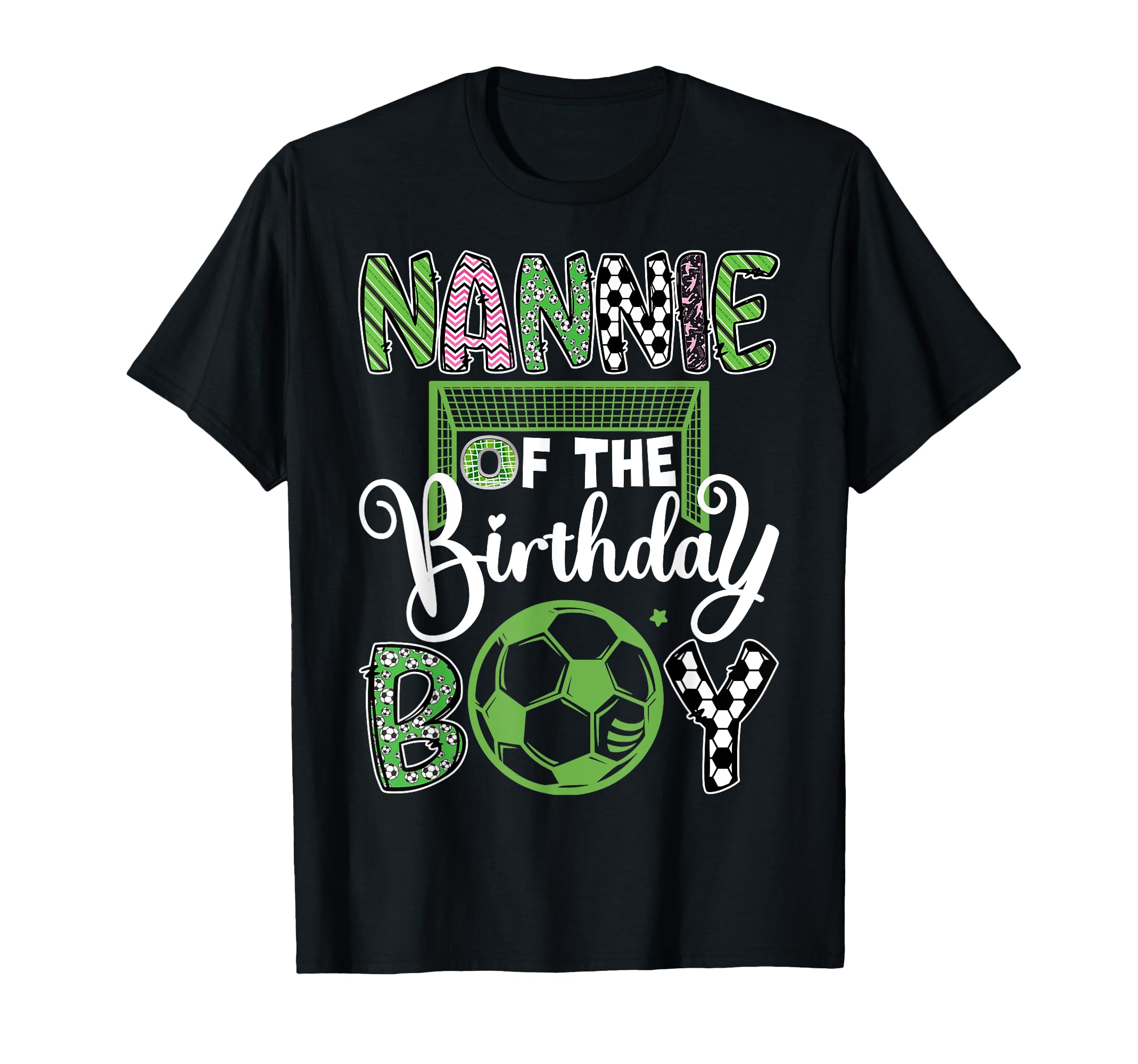 Nannie Birthday Soccer Player T-Shirt - Minimalist Print for Adults - T-Shirt, Sweatshirt, Hoodie