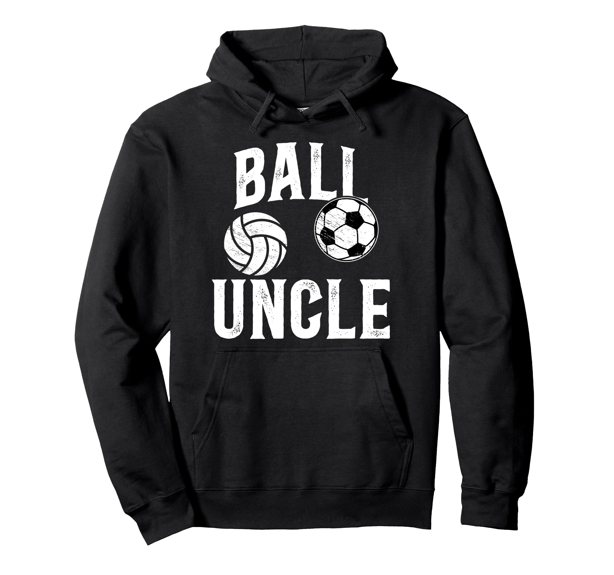 Ball Uncle Proud Soccer Volleyball Hoodie - Fun Novelty Design for Adults - T-Shirt, Sweatshirt, Hoodie