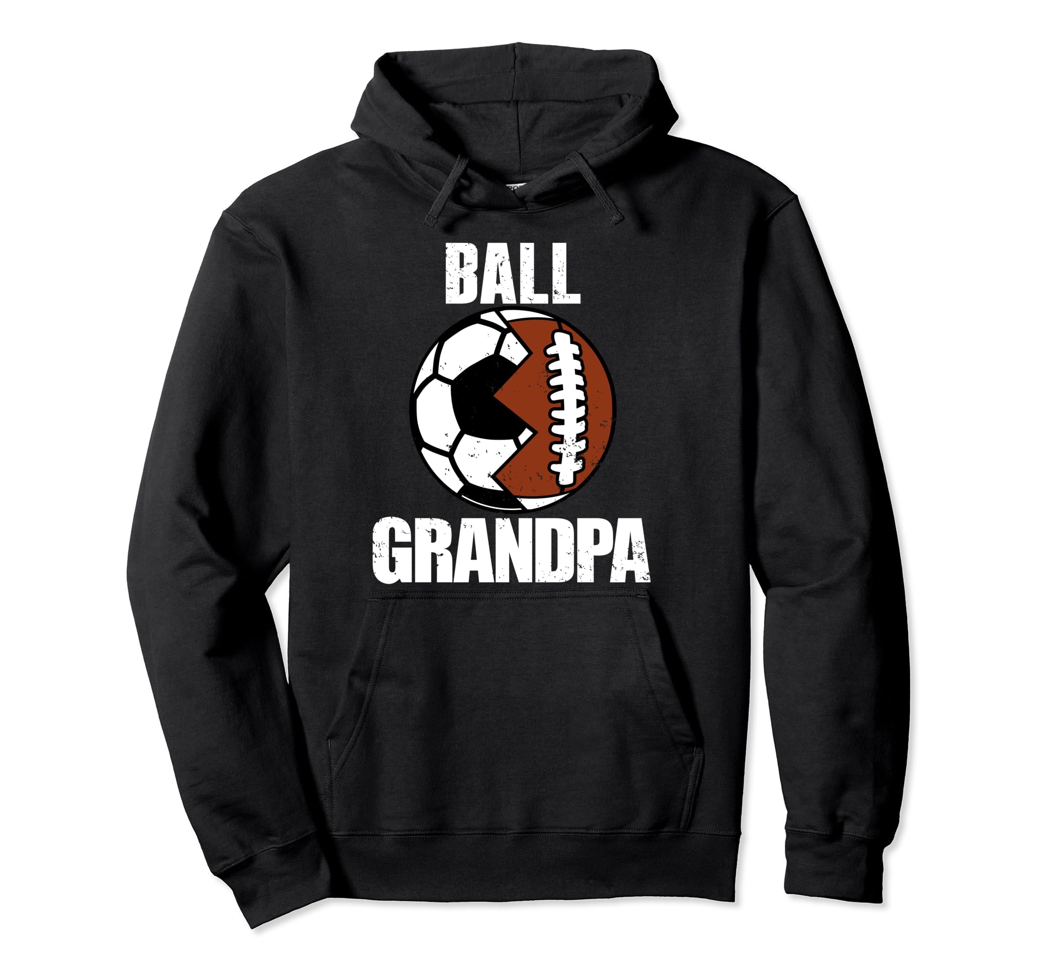 Ball Grandpa Funny Soccer Football Hoodie - Aesthetic Graphic Unisex - T-Shirt, Sweatshirt, Hoodie