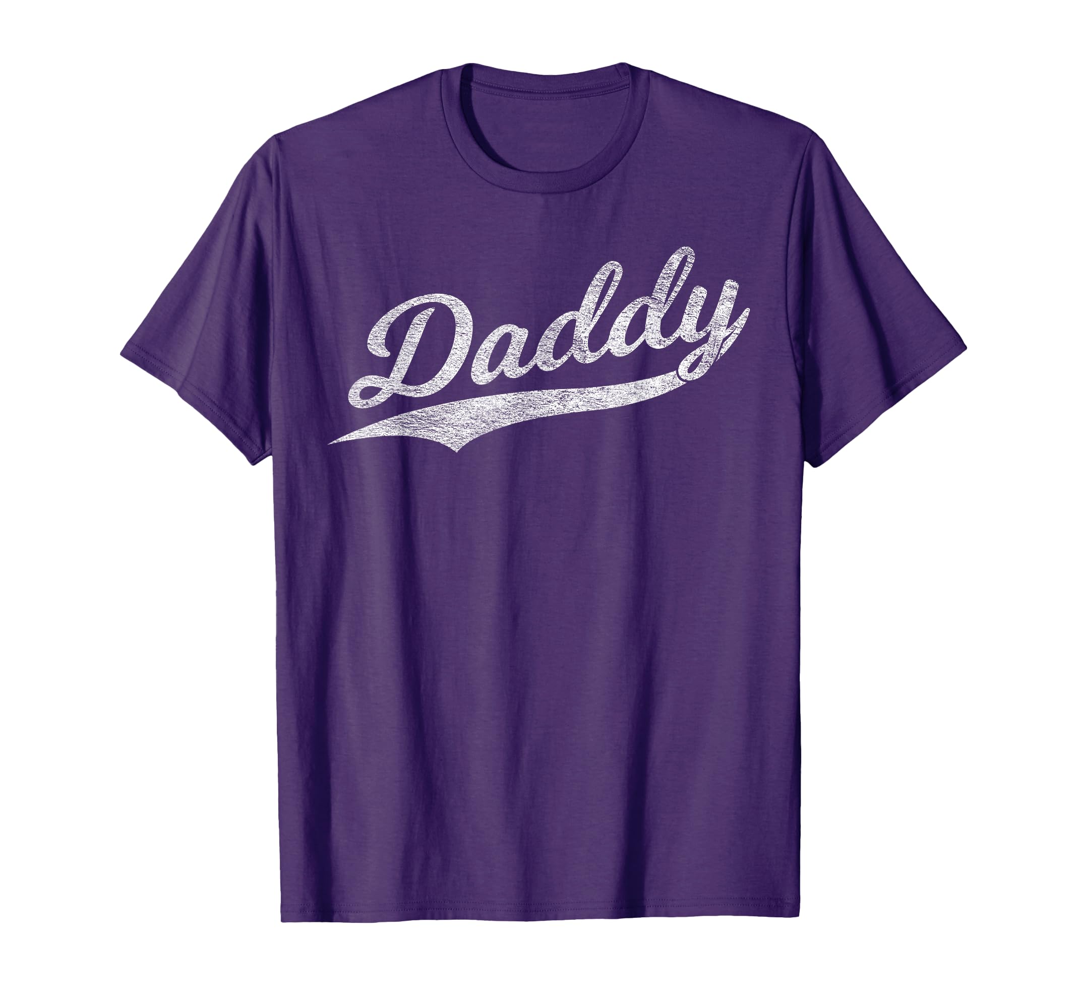 Daddy Baseball Script Cursive T-Shirt - Casual Everyday Wear for Adults - T-Shirt, Sweatshirt, Hoodie