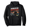 Motorcycle Papa Rider Biker Dad Gift Hoodie - Minimalist Print Men Women - T-Shirt, Sweatshirt, Hoodie