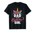 Dad Birthday Unicorn Family Matching T-Shirt - Minimalist Print Men Women - T-Shirt, Sweatshirt, Hoodie