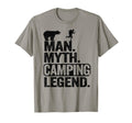 Myth Camping Legend Fun Bear Joke T-Shirt - Minimalist Print Unisex - T-Shirt, Sweatshirt, Hoodie