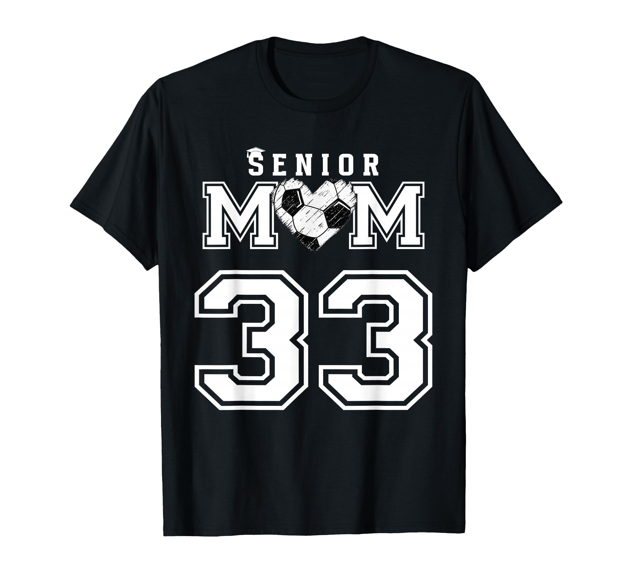 Proud Senior Soccer Mom Custom Jersey T-Shirt - Graphic Print for Adults - T-Shirt, Sweatshirt, Hoodie