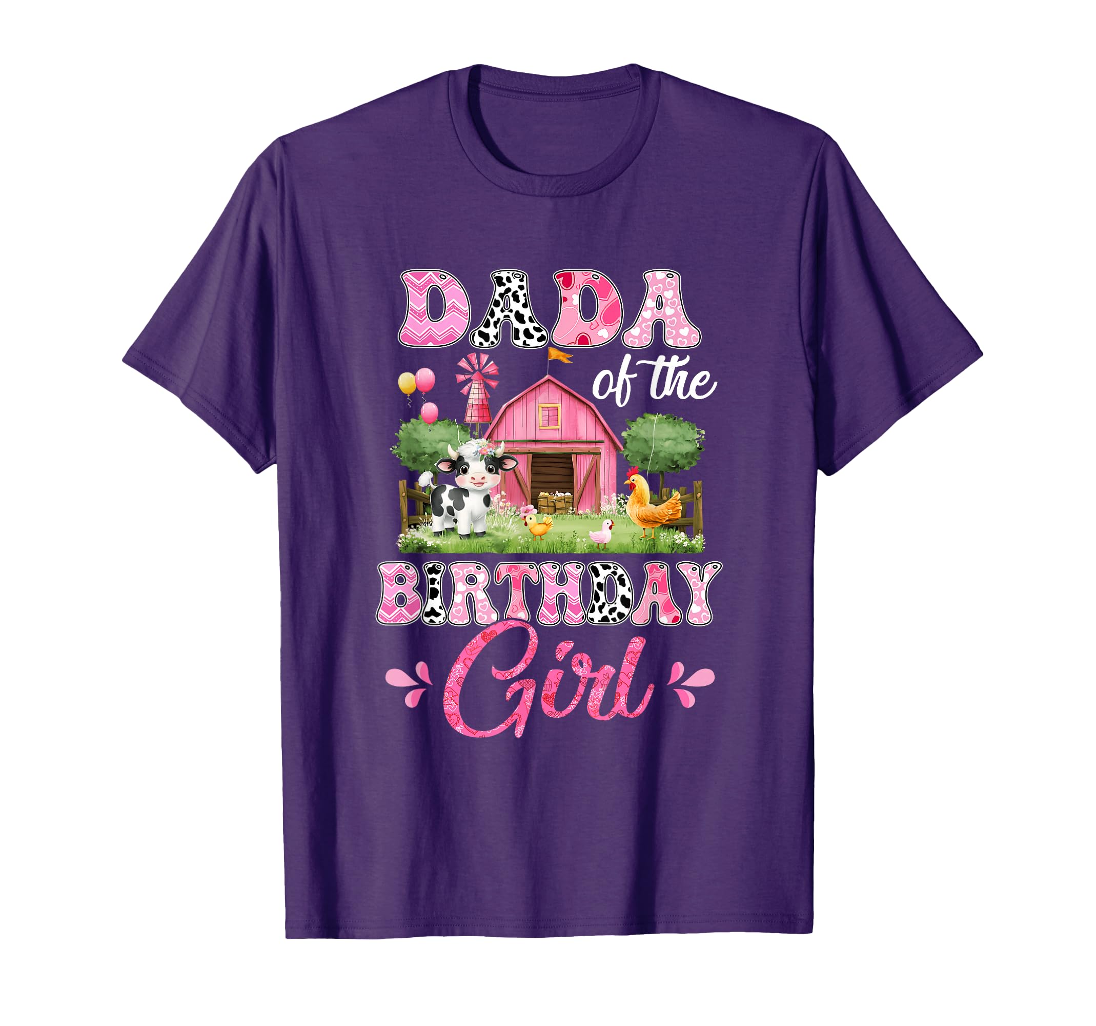 Dada Birthday 1St Birthday Cow Farm T-Shirt - Minimalist Print Men Women - T-Shirt, Sweatshirt, Hoodie