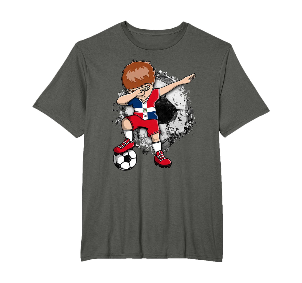 Dabbing Soccer Dominican Republic T-Shirt - Casual Everyday Wear Unisex - T-Shirt, Sweatshirt, Hoodie