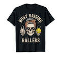Skeleton Messy Bun Mom Raising T-Shirt - Casual Everyday Wear for Adults - T-Shirt, Sweatshirt, Hoodie