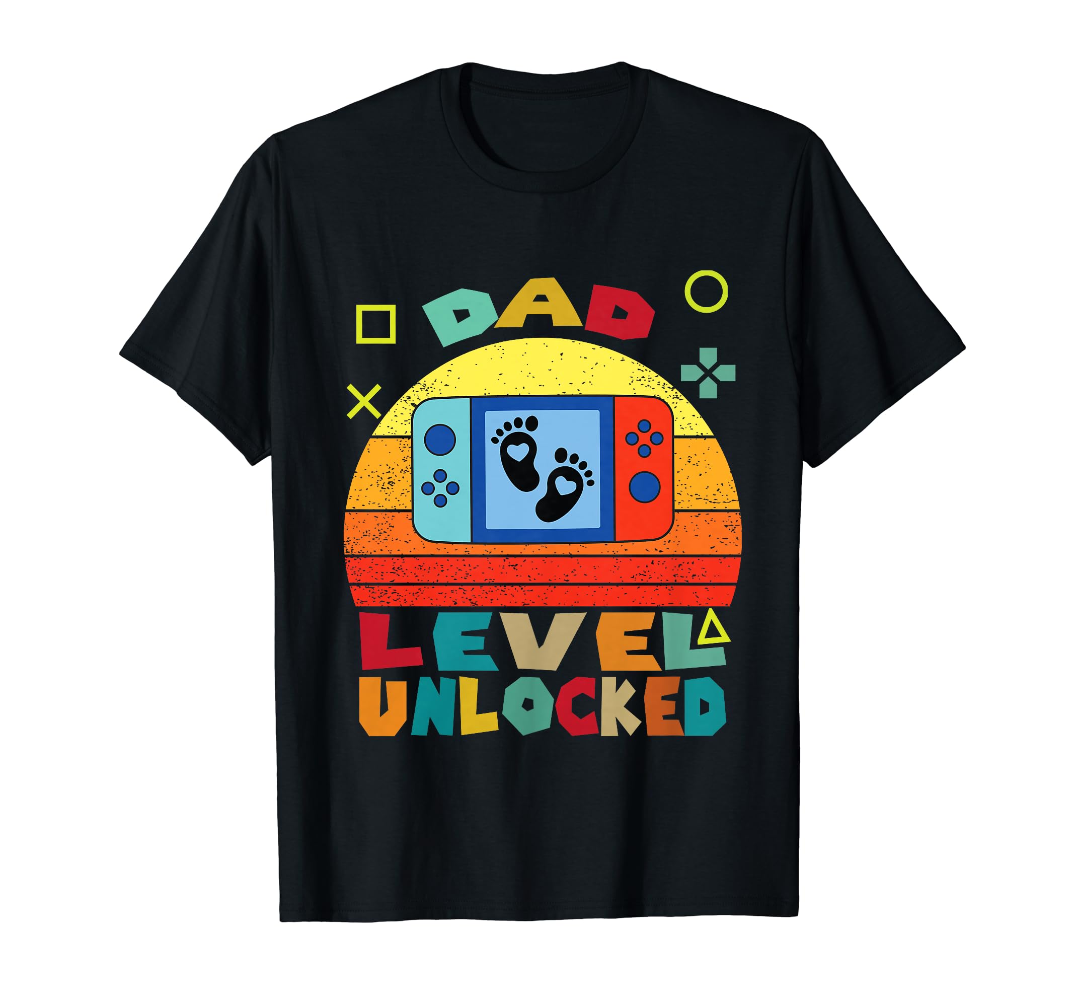Funny Dad Level Unlocked Video Gamer T-Shirt - Fun Novelty Design Men Women - T-Shirt, Sweatshirt, Hoodie