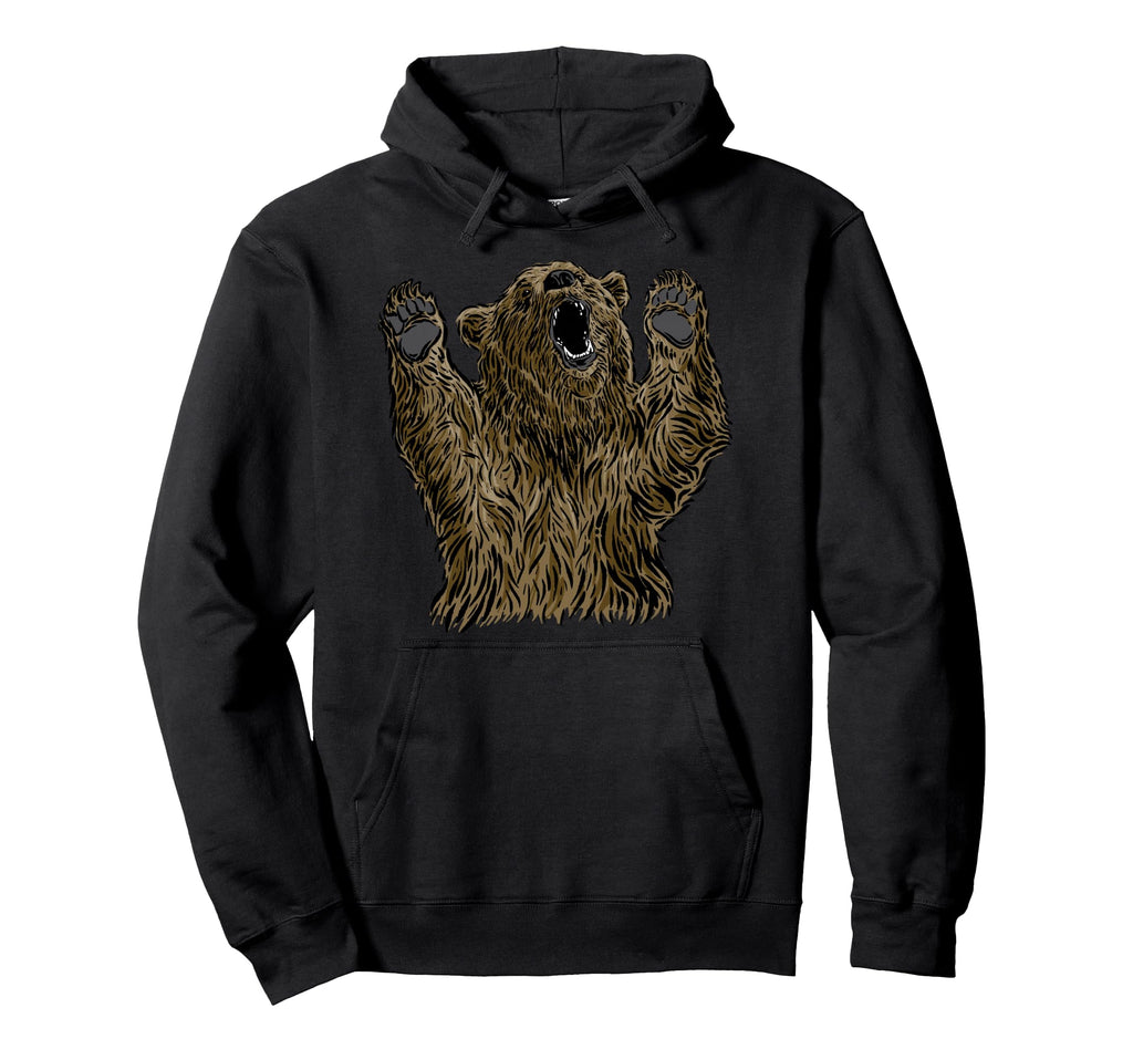 Bear Brown Head Bear Motif Bear Team Or Hoodie - Trendy Graphic for Adults - T-Shirt, Sweatshirt, Hoodie