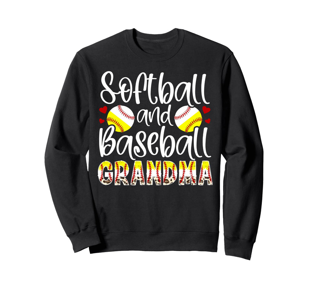 Softball Baseball Grandma Sweatshirt - Aesthetic Graphic for Adults - T-Shirt, Sweatshirt, Hoodie