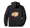 Goal Soccer Ball Net Comic Football Hoodie - Minimalist Print for Adults - T-Shirt, Sweatshirt, Hoodie