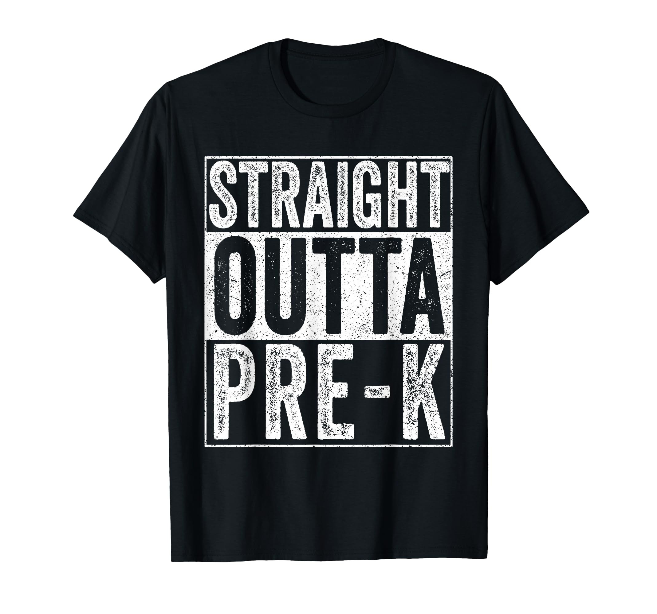 Straight Outta Pre K Preschool Graduation T-Shirt - Custom Art Print Unisex - T-Shirt, Sweatshirt, Hoodie