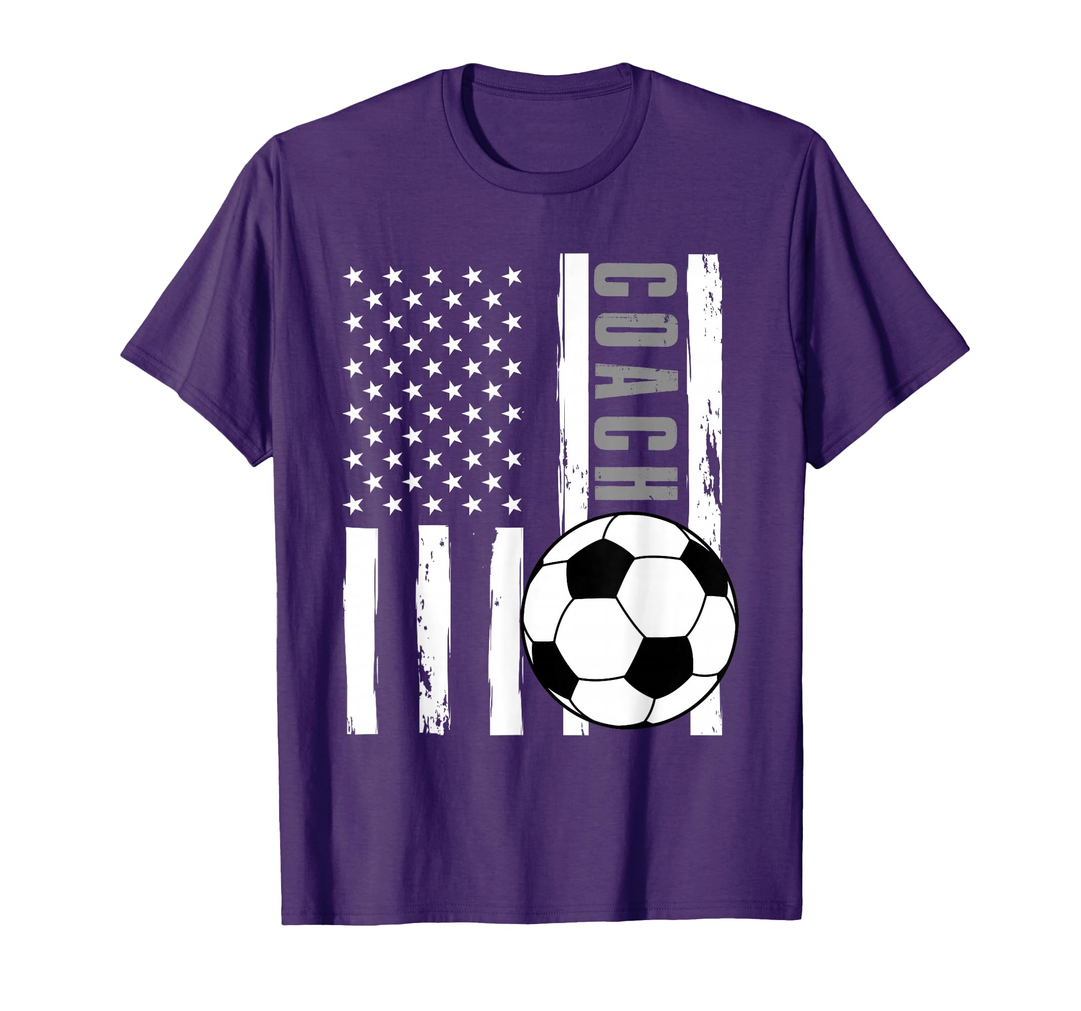 Usa Flag Soccer Coach Funny Soccer T-Shirt - Minimalist Print Unisex - T-Shirt, Sweatshirt, Hoodie