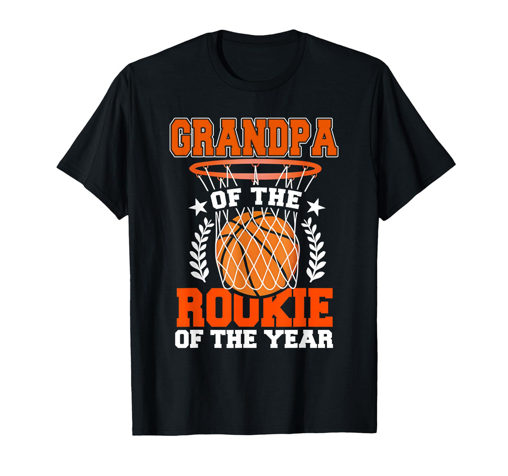 Grandpa Rookie 1St Basketball Bday T-Shirt - Custom Art Print Men Women - T-Shirt, Sweatshirt, Hoodie