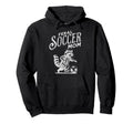Feral Soccer Mom Raccoon Soccer Player Hoodie - Aesthetic Graphic Unisex - T-Shirt, Sweatshirt, Hoodie