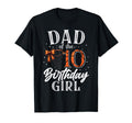 Dad Ten 10Th Birthday Basketball T-Shirt - Minimalist Print for Adults - T-Shirt, Sweatshirt, Hoodie