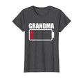 Grandma Low Battery Warning Symbol T-Shirt - Trendy Graphic Men Women - T-Shirt, Sweatshirt, Hoodie