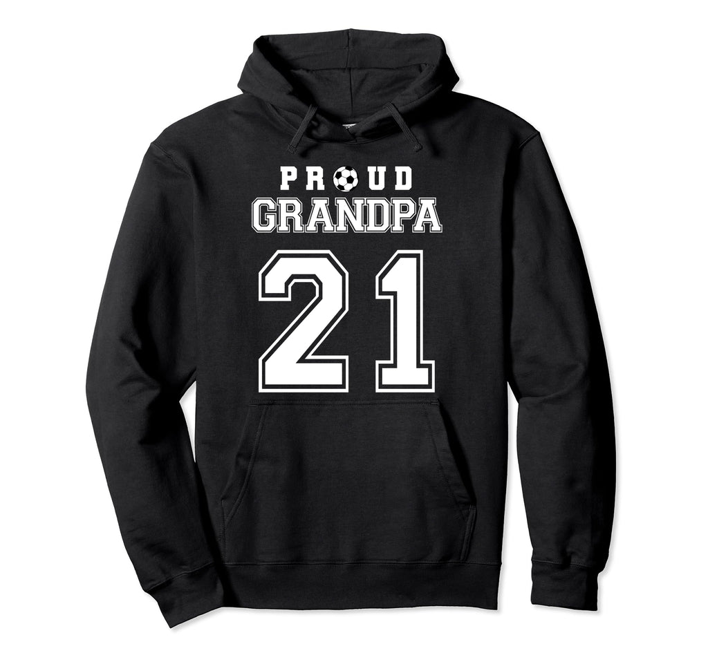 Number 21 Custom Proud Soccer Futbol Hoodie - Novelty Apparel for Adults - T-Shirt, Sweatshirt, Hoodie