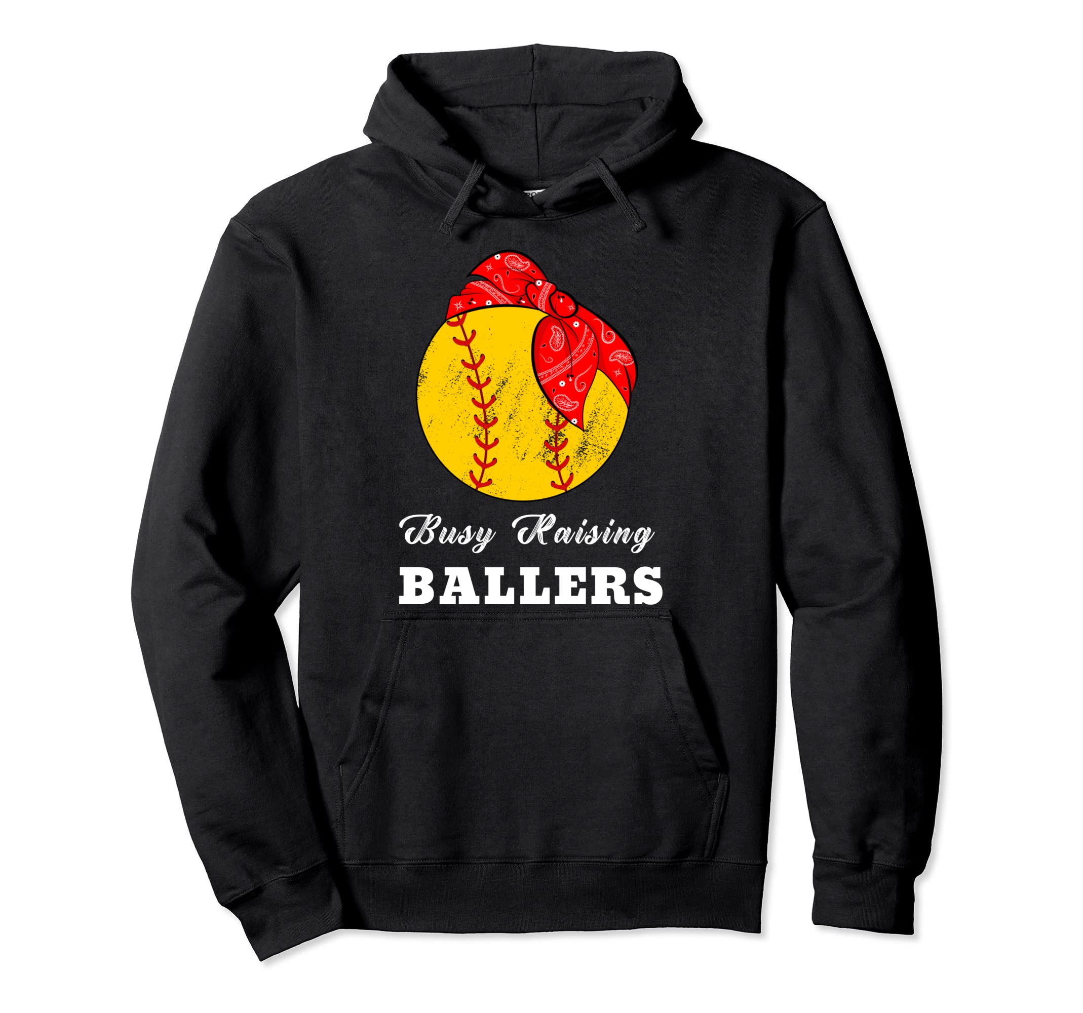 Busy Raising Ballers Funny Baseball Hoodie - Aesthetic Graphic Unisex - T-Shirt, Sweatshirt, Hoodie