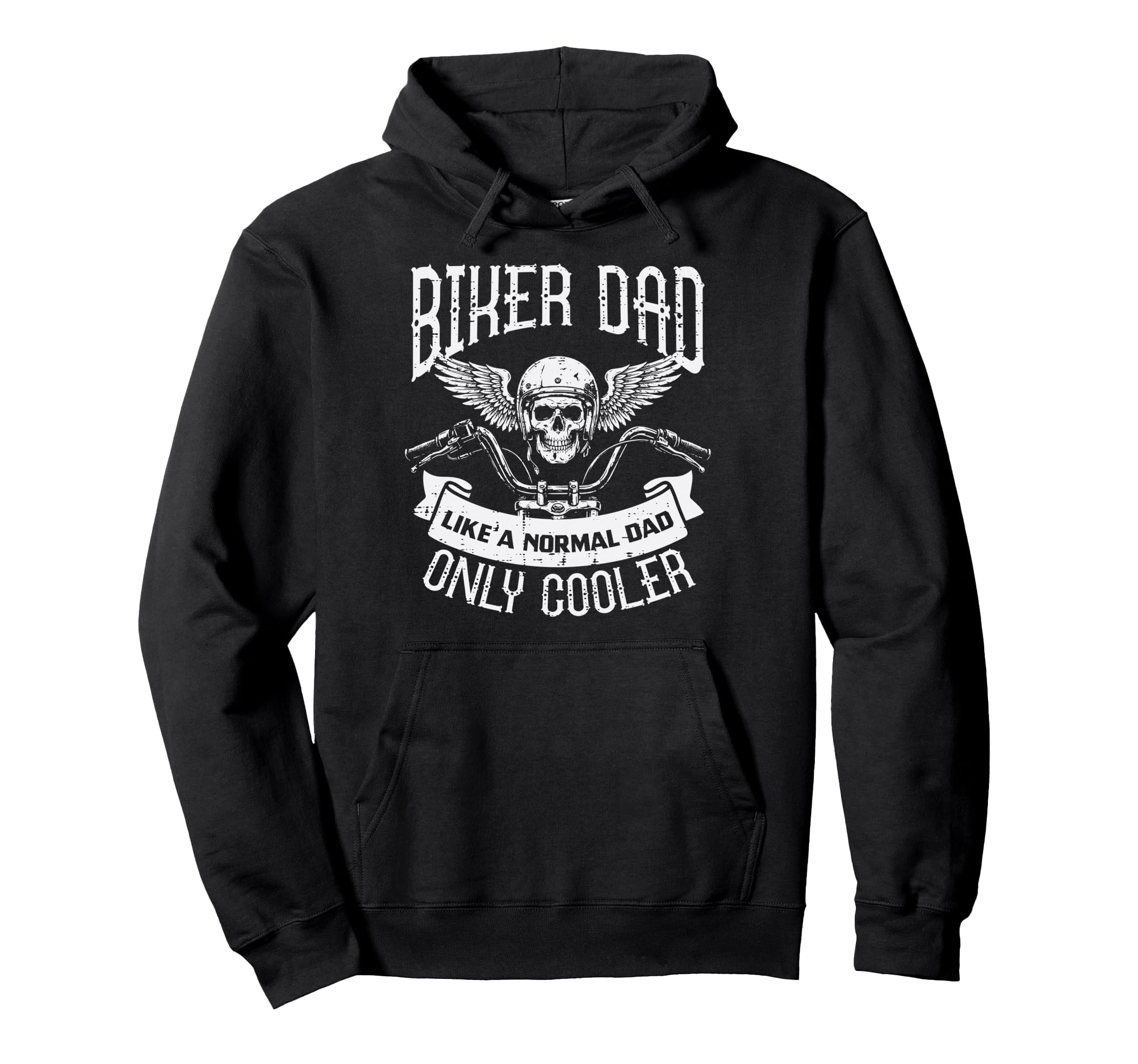 Biker Dad Like Normal Only Cooler Hoodie - Graphic Print for Adults - T-Shirt, Sweatshirt, Hoodie