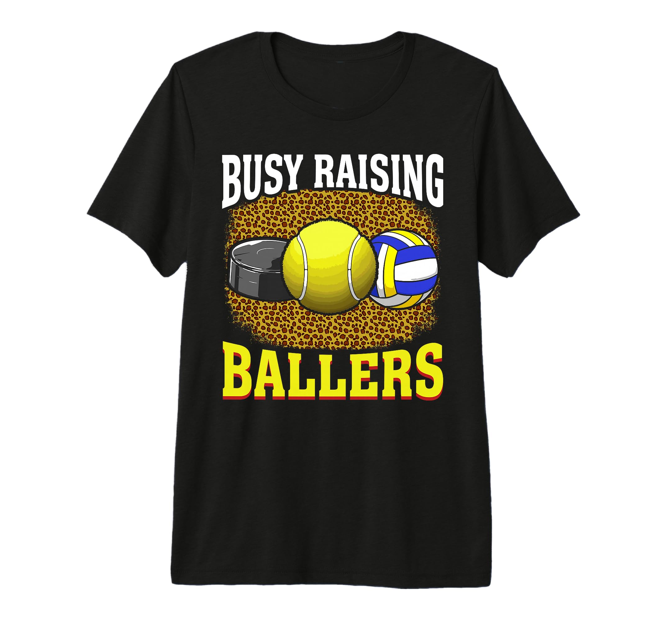 Busy Raising Hockey Tennis Volleyball T-Shirt - Minimalist Print Unisex - T-Shirt, Sweatshirt, Hoodie
