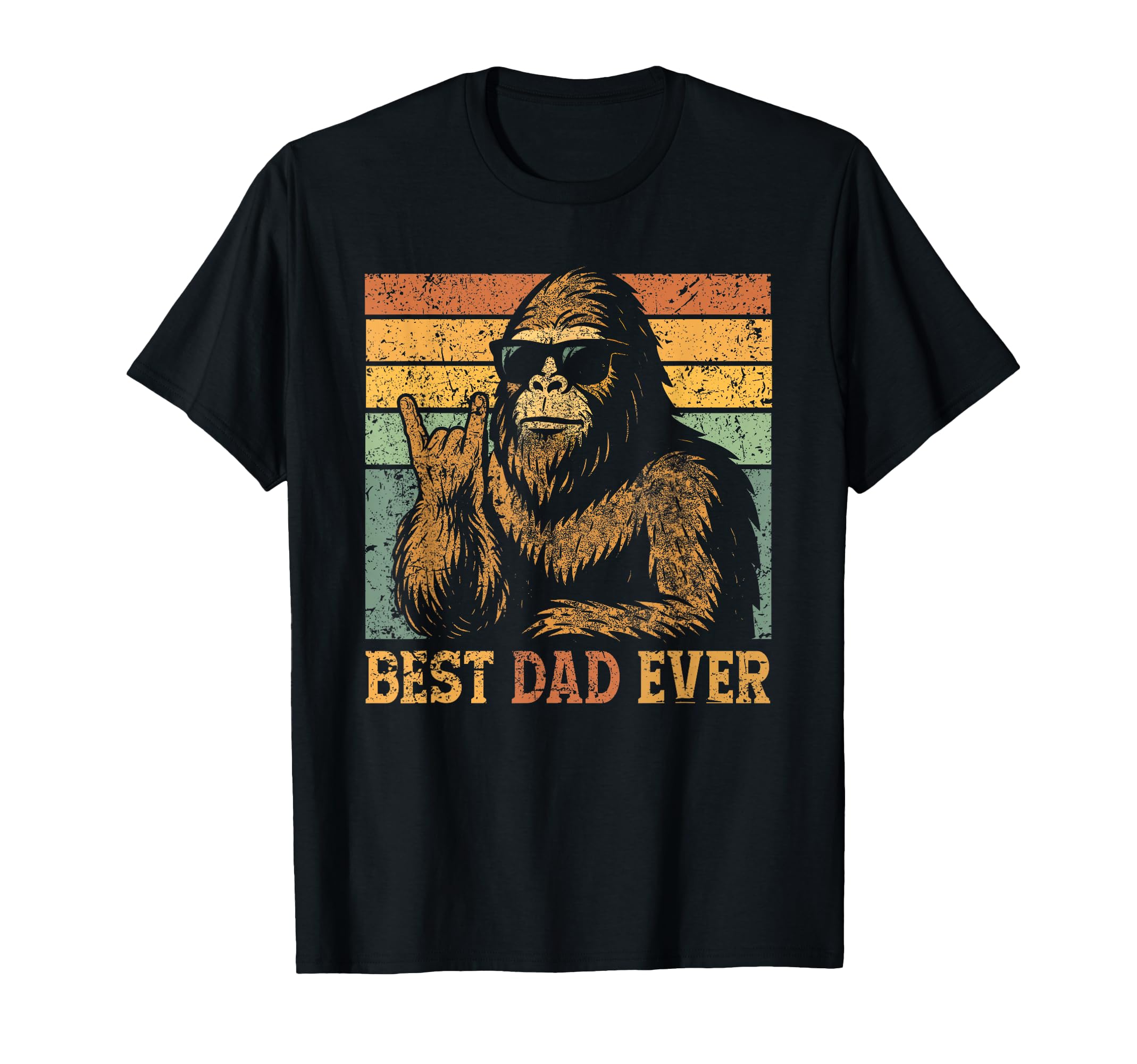 Best Dad Ever Bigfoot Dad Sasquatch T-Shirt - Custom Art Print for Adults - T-Shirt, Sweatshirt, Hoodie
