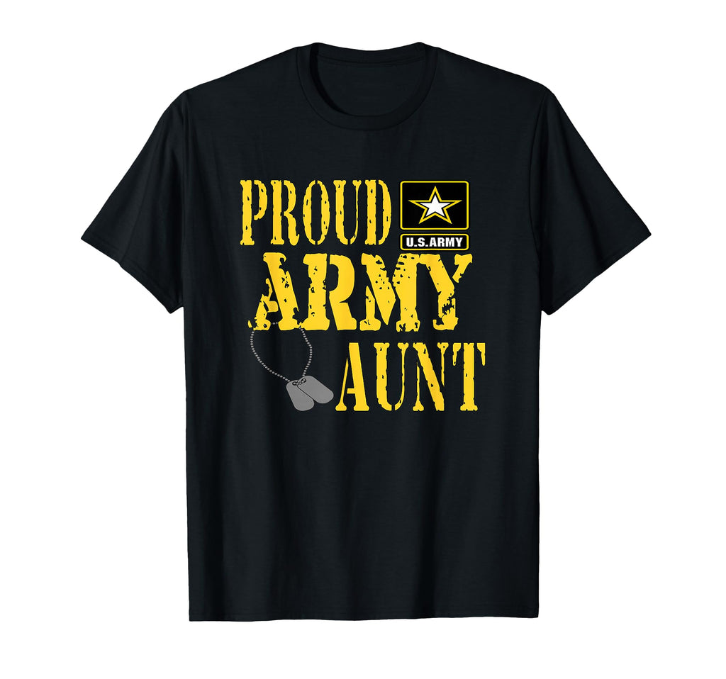 Proud Army Aunt Military Pride T-Shirt - Aesthetic Graphic for Adults - T-Shirt, Sweatshirt, Hoodie