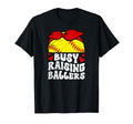 Busy Raising Ballers Softball Mom T-Shirt - Minimalist Print for Adults - T-Shirt, Sweatshirt, Hoodie