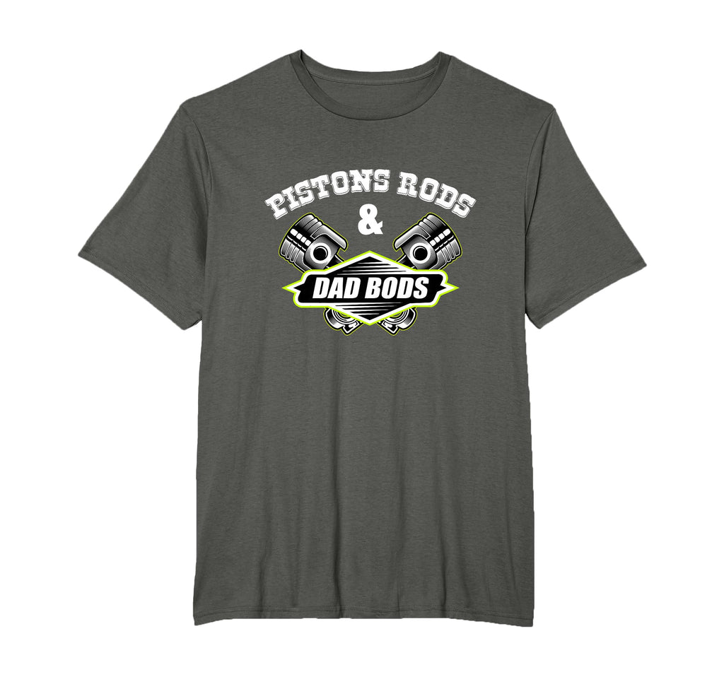 Pistons Rods Dad Bods Garage Rod Car Hoodie - Minimalist Print for Adults - T-Shirt, Sweatshirt, Hoodie