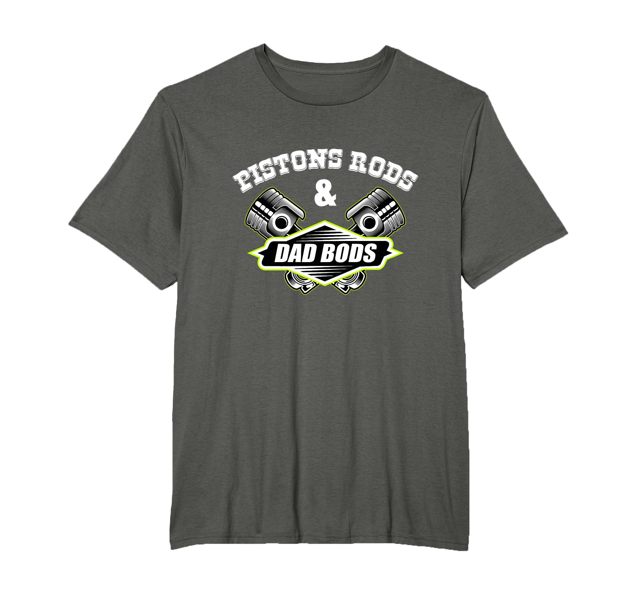Pistons Rods Dad Bods Garage Rod Car Hoodie - Minimalist Print for Adults - T-Shirt, Sweatshirt, Hoodie