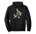 Bigfoot Guitar Dad Funny Fathers Day Hoodie - Trendy Graphic Unisex - T-Shirt, Sweatshirt, Hoodie