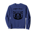 Papa Bear Realistic Grizzly Sweatshirt - Aesthetic Graphic Unisex - T-Shirt, Sweatshirt, Hoodie