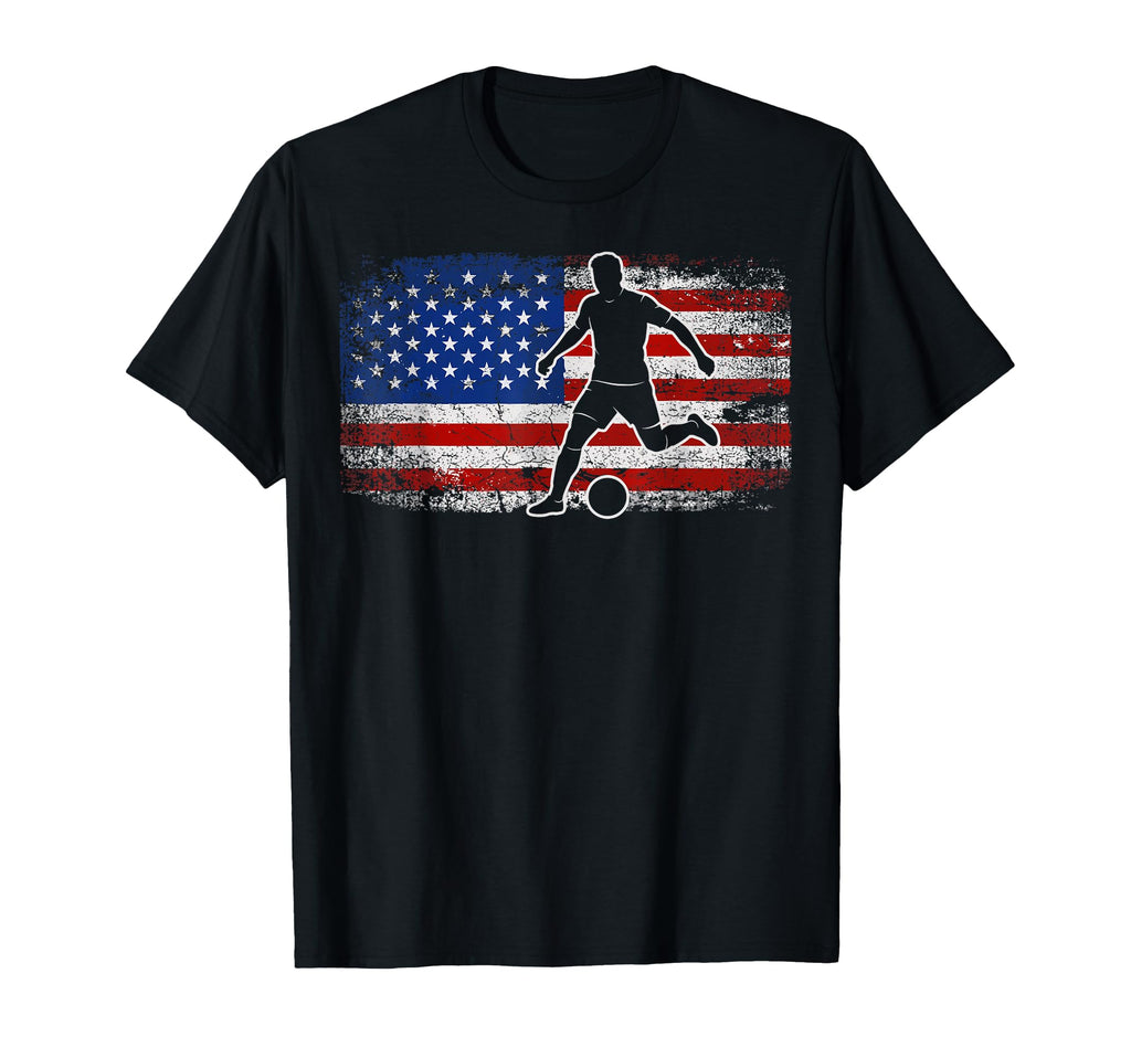 Soccer 2026 Distressed Usa American Flag T-Shirt - Graphic Print Unisex - T-Shirt, Sweatshirt, Hoodie