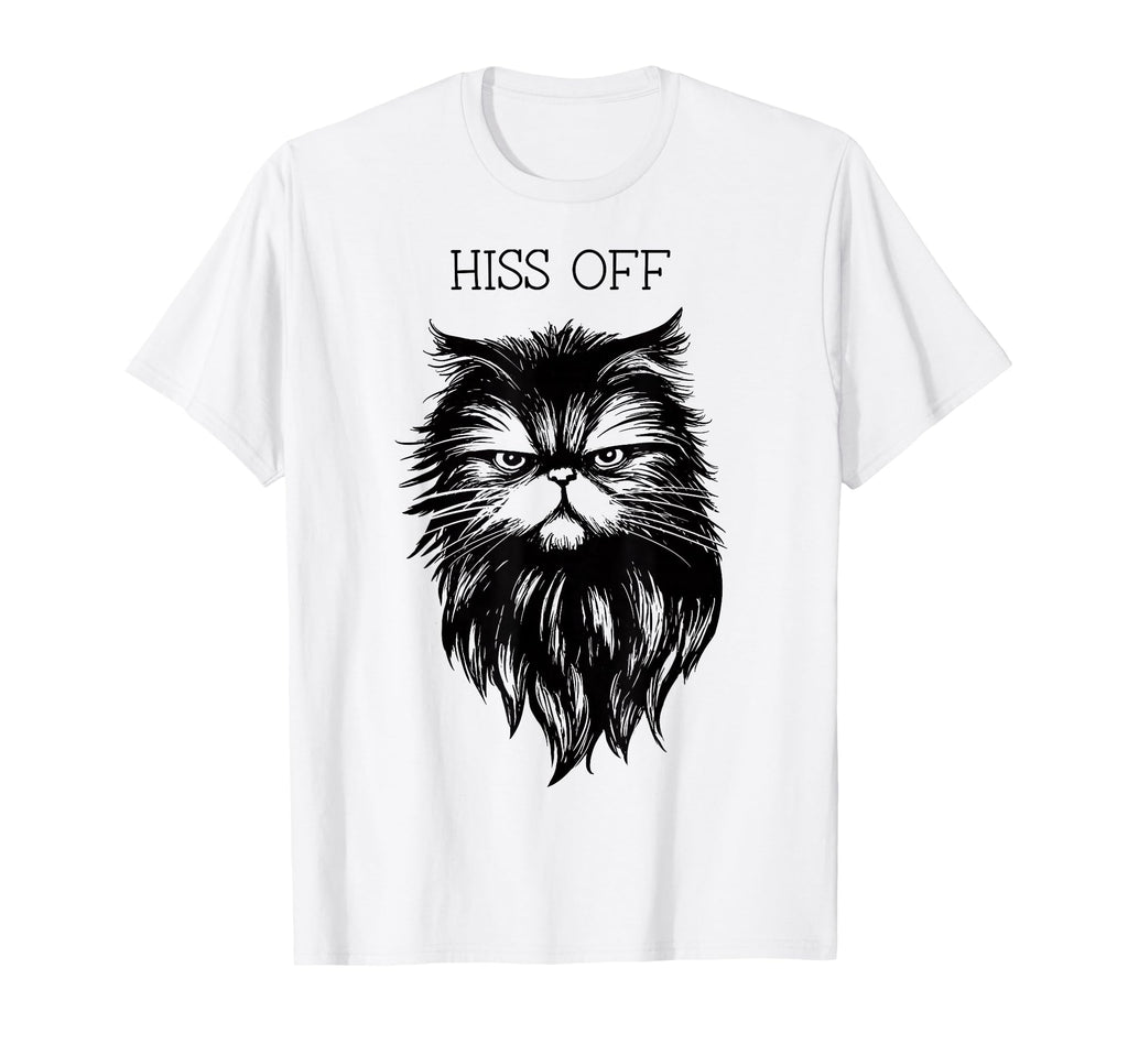 Hiss Off Funny Cat Pun Punny Meow Cat T-Shirt - Trendy Graphic Unisex - T-Shirt, Sweatshirt, Hoodie