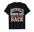 Stepdad Baseball Outfield Bonus Dad T-Shirt - Minimalist Print for Adults - T-Shirt, Sweatshirt, Hoodie