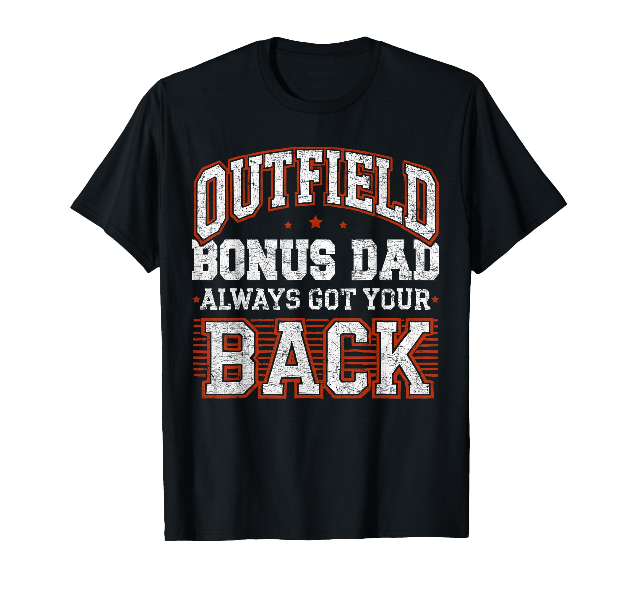 Stepdad Baseball Outfield Bonus Dad T-Shirt - Minimalist Print for Adults - T-Shirt, Sweatshirt, Hoodie