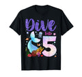 Dive Into 5 Birthday Decorations 5Th T-Shirt - Casual Everyday Wear Unisex - T-Shirt, Sweatshirt, Hoodie