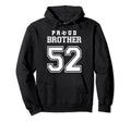 Number 52 Custom Proud Soccer Futbol Hoodie - Minimalist Print Men Women - T-Shirt, Sweatshirt, Hoodie