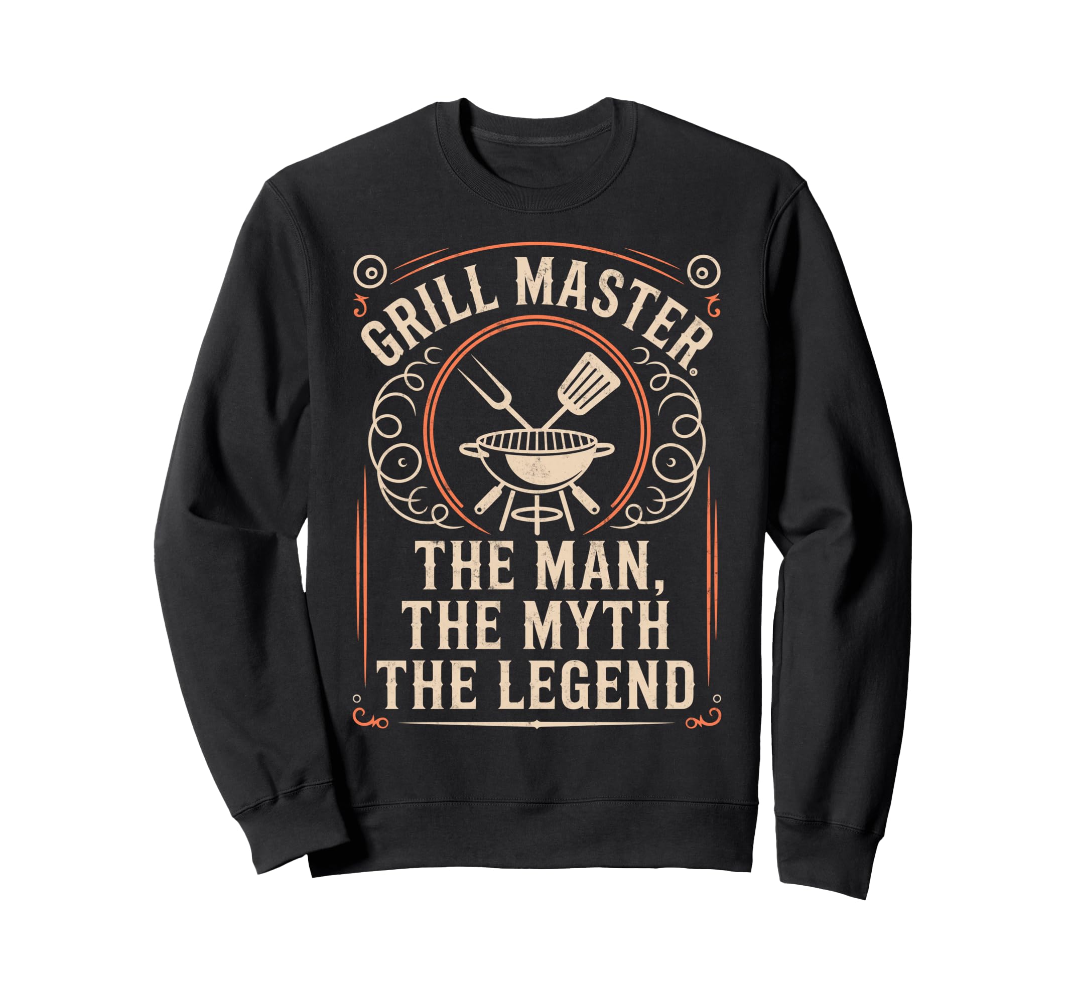 Funny Bbq Dad Grill Master Myth Sweatshirt - Custom Art Print Men Women - T-Shirt, Sweatshirt, Hoodie