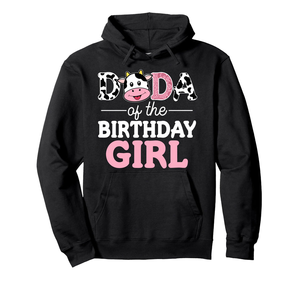 Dada Birthday Farm Cow Dad Daddy 1St Hoodie - Novelty Apparel for Adults - T-Shirt, Sweatshirt, Hoodie