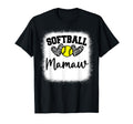Personalized Softball Heart Mamaw Softball T-Shirt - Novelty Apparel Unisex - T-Shirt, Sweatshirt, Hoodie