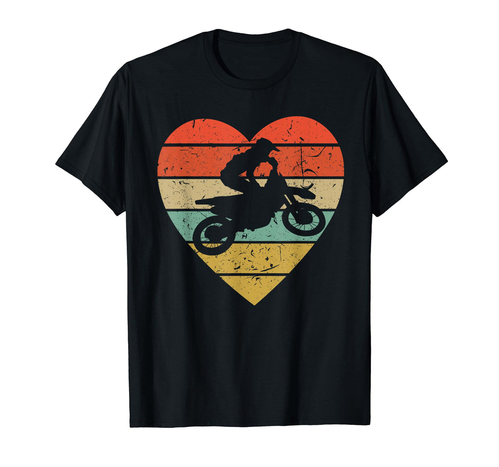 Supercross Motocross Heart Sport Fan T-Shirt - Graphic Print Men Women - T-Shirt, Sweatshirt, Hoodie