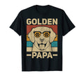 Golden Papa Dog Dad Pet Lover Owner T-Shirt - Trendy Graphic for Adults - T-Shirt, Sweatshirt, Hoodie
