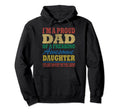 Im Proud Dad From Daughter Funny Hoodie - Minimalist Print for Adults - T-Shirt, Sweatshirt, Hoodie