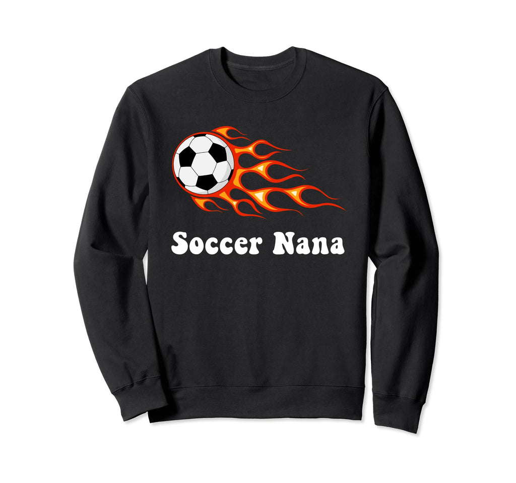 Soccer Nana Grandma Groovy Sports And Sweatshirt - Novelty Apparel Unisex - T-Shirt, Sweatshirt, Hoodie