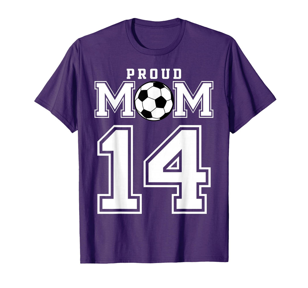 Number 14 Custom Proud Soccer T-Shirt - Fun Novelty Design for Adults - T-Shirt, Sweatshirt, Hoodie